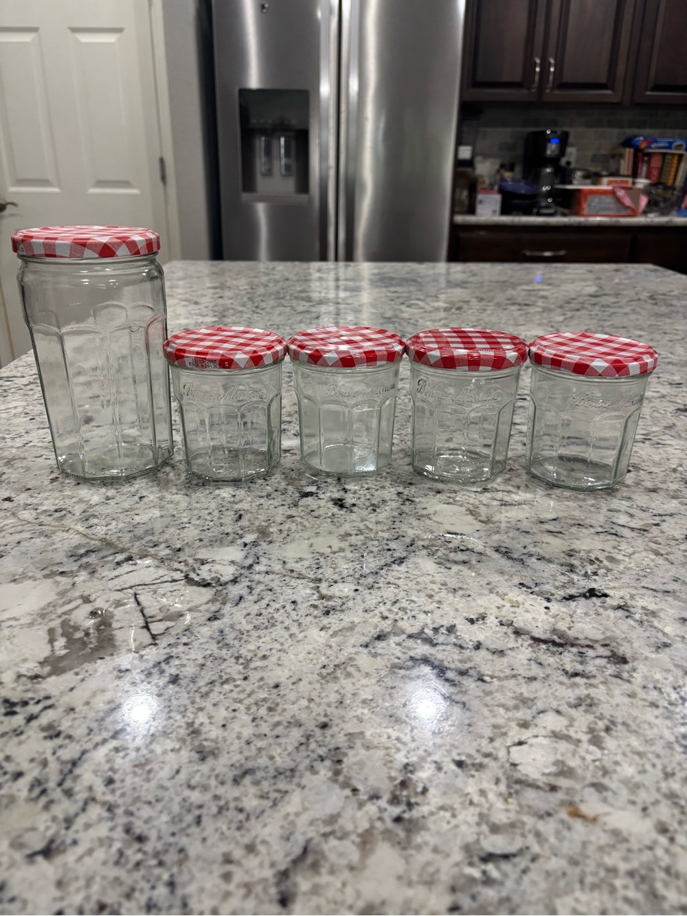 Bonne Maman Glass Jars Set of 5 Cottagecore Grandmacore